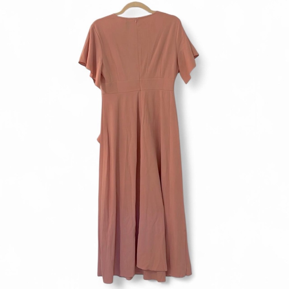 Blush Pink Ruffle Sleeve Maxi Dress Formal M NWT - Picture 5 of 13